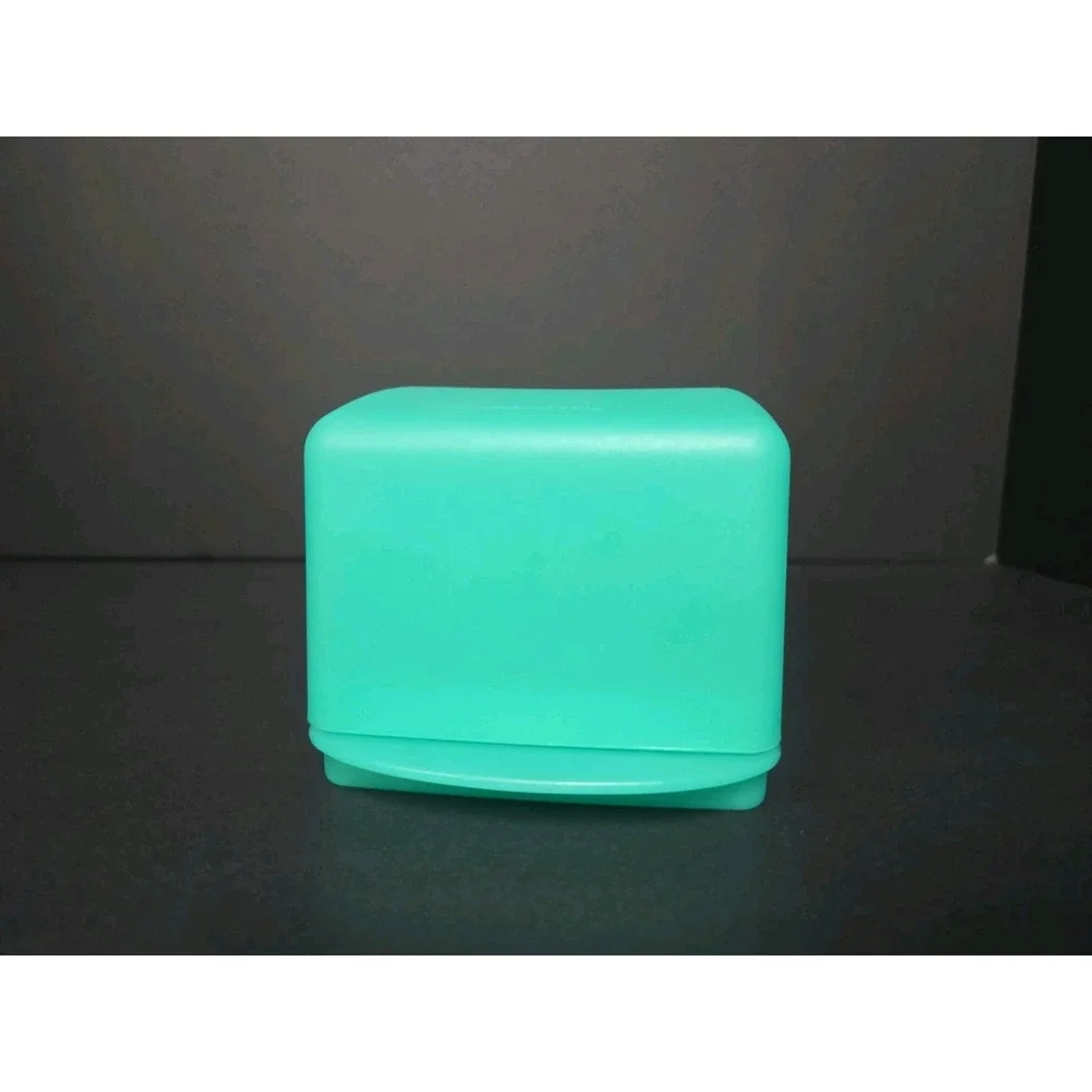 Vintage Tupperware Impressions Green Butter‎ Dish 2 Stick Covered Butter Keeper